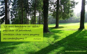 bonheur contrefaçon